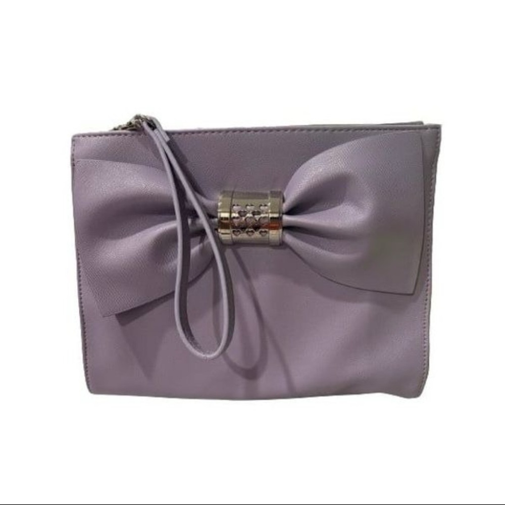 Betsy Johnson lavender clutch
